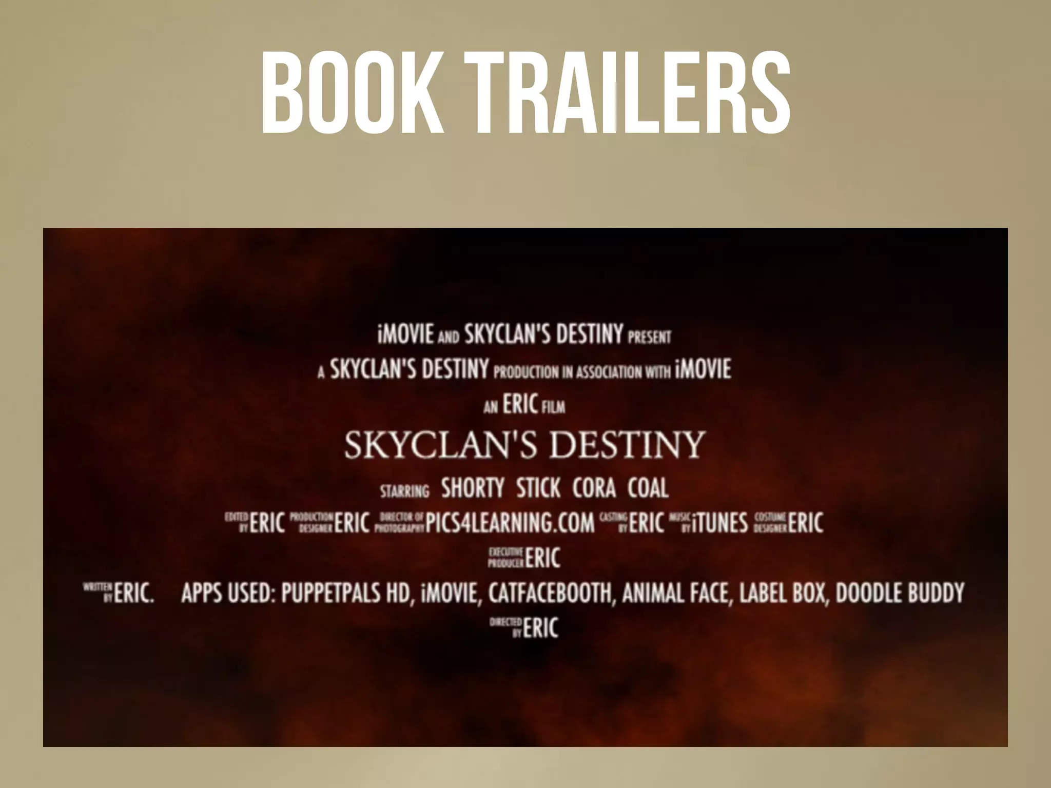 book trailers
 