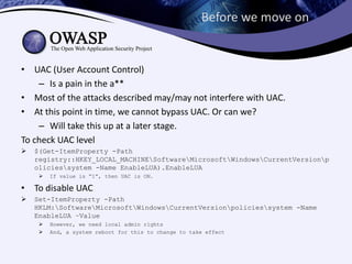 Power on, Powershell