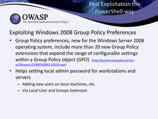 Power on, Powershell