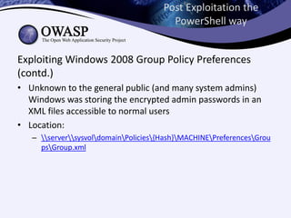 Power on, Powershell