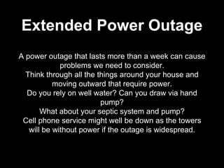 Preparing For, What To Do During and Surviving a Power Outage | PPTX