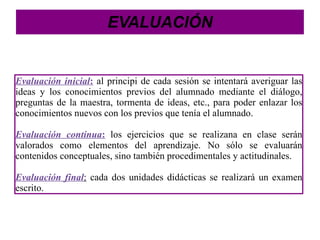 Aprendizaje autónomo:  Ejercicios individuales. 