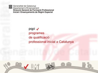 pqpi programes  de qualificació professional inicial a Catalunya 
