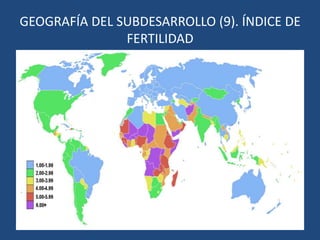 GEOGRAFÍA DEL SUBDESARROLLO (4). RENTA PER CAPITA