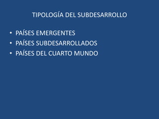 GEOGRAFÍA DEL SUBDESARROLLO (8). TASA DE MORTALIDAD.