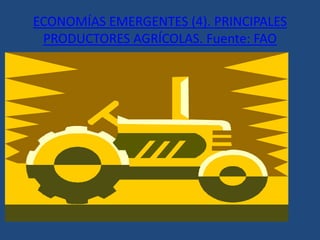 TIPOLOGÍA DEL SUBDESARROLLOPAÍSES EMERGENTESPAÍSES SUBDESARROLLADOSPAÍSES DEL CUARTO MUNDO