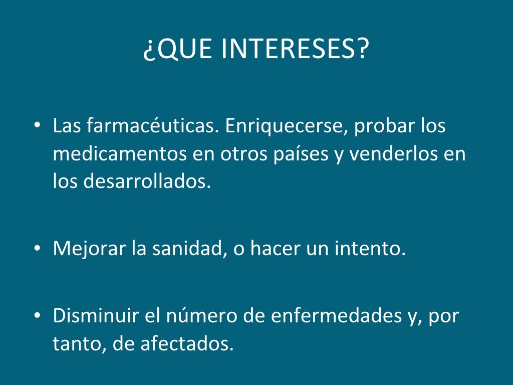 Patentes de los medicamentos
