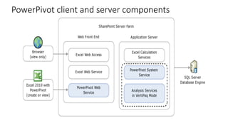 PowerPivot client and server components 
 