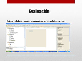 Evaluación
-Señala en la imagen donde se encuentran los controladores swing
 