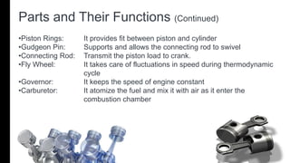 Internal Combustion Engine [Gasoline/Petrol] presentation | PPTX