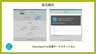 PowerApps/Flow支援サービスやってるよ
自己紹介
 
