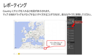 レポーティング
ドラッグ＆ドロップ
でリサイズ可能
 