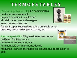 Estabilitzants : mantenen invariables les propietats dels àپ devant per exemple de la radiació ultravioleta de la llum. 