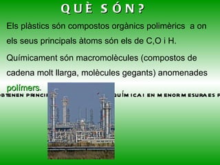 QUÈ SÓN? Els àپ són compostos orgànics polimèrics  a on els seus principals àtoms són els de C,O i H. 