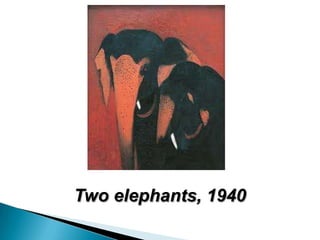 Two elephants, 1940
 
