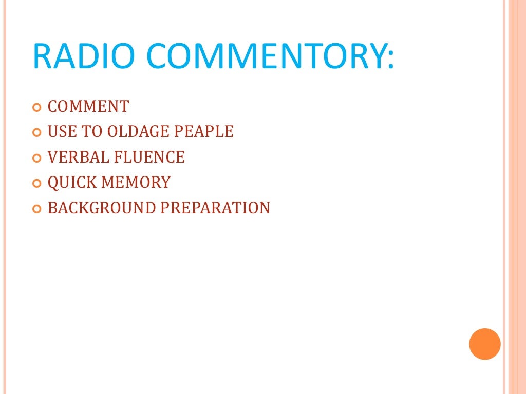 Broadcast journalism