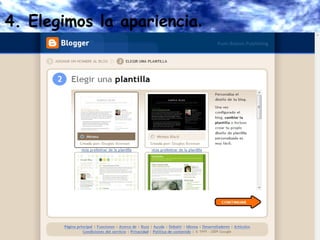 4. Elegimos la apariencia . 