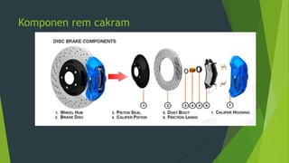 Komponen rem cakram
 