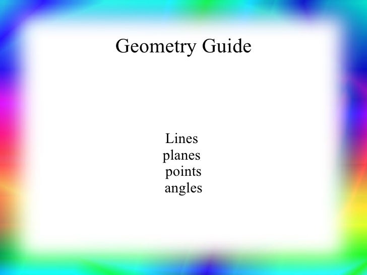 Planar Geometry Terms