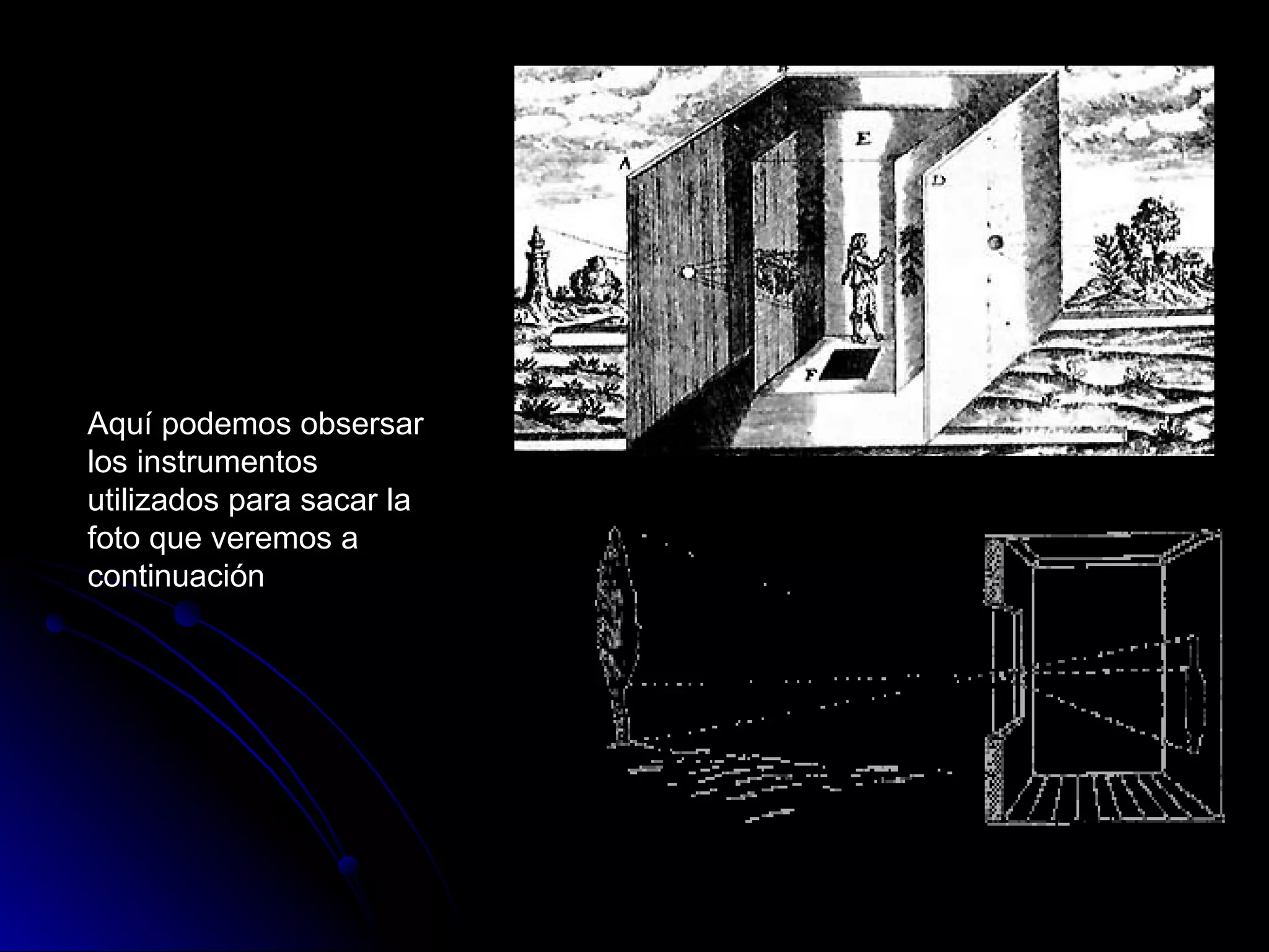 Aquí podemos obsersar los instrumentos utilizados para sacar la foto que veremos a continuación 