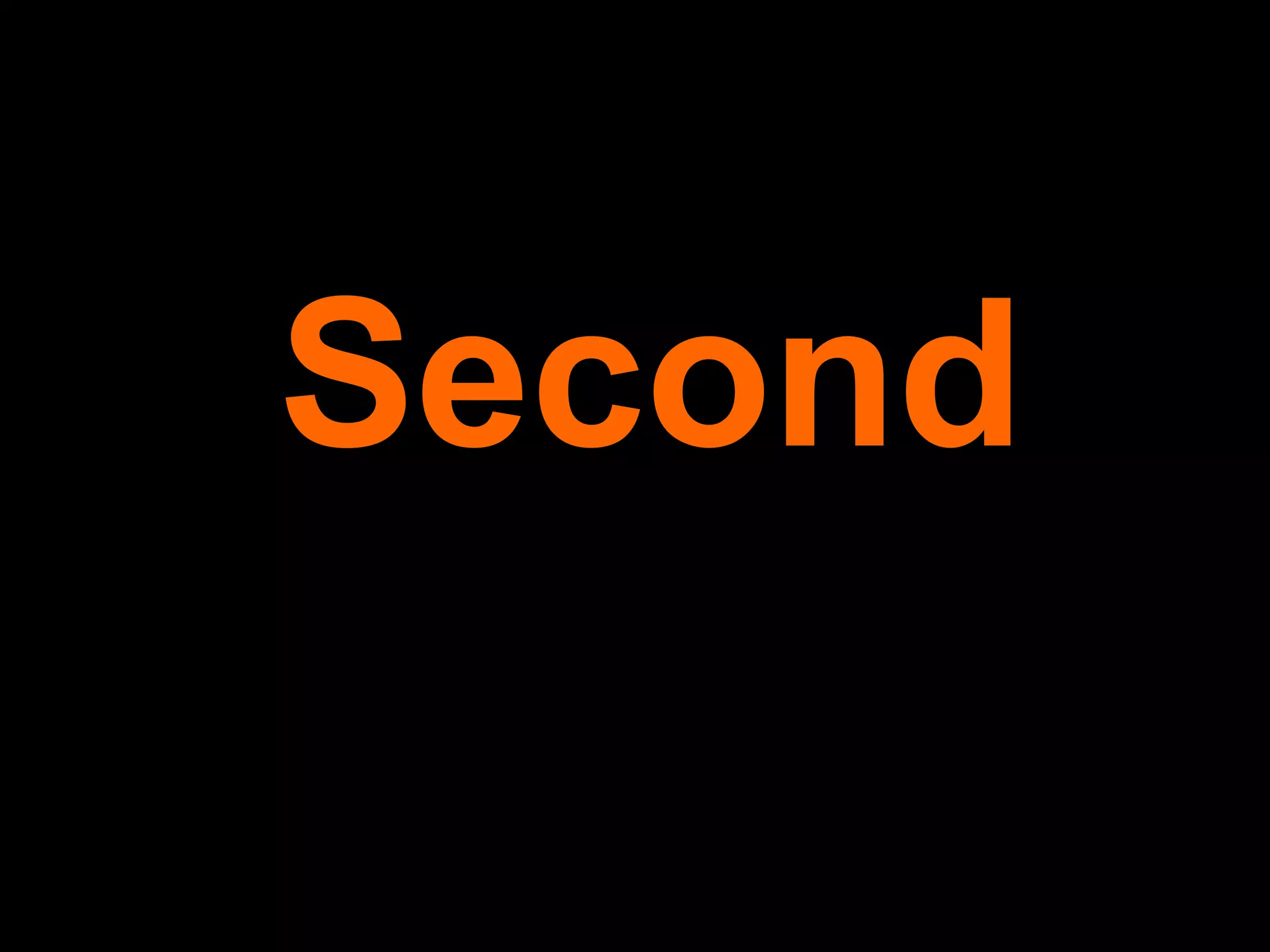 Second 