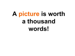 A  picture  is worth a thousand words! 