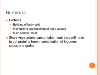 Biology Nutrients PBL