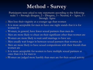 The Sexual Double Standard | PPT
