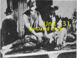 Unit 731 By David Disler 