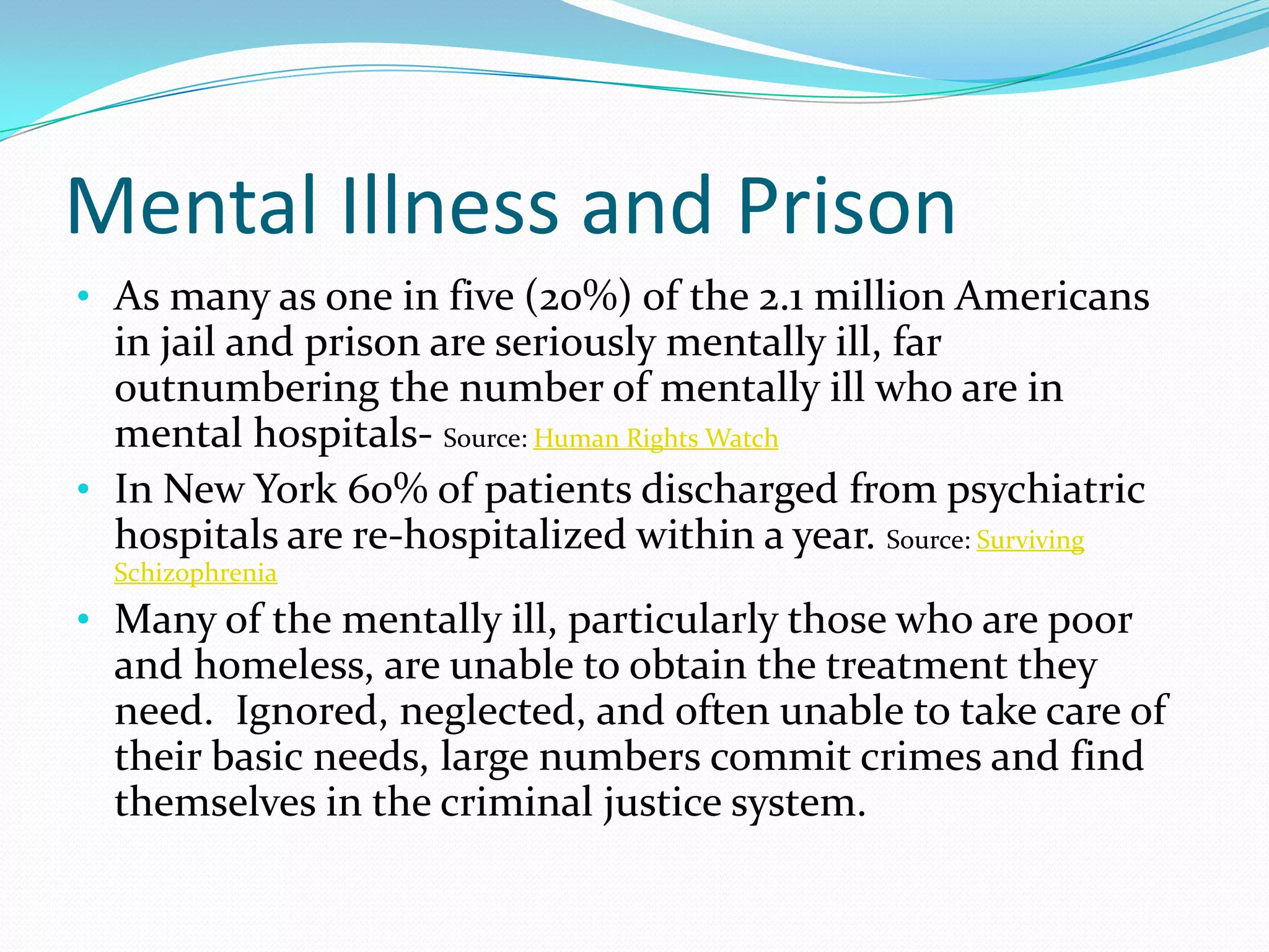 Schizophrenia About 100,000 people in the United States will be diagnosed with schizophrenia this year.