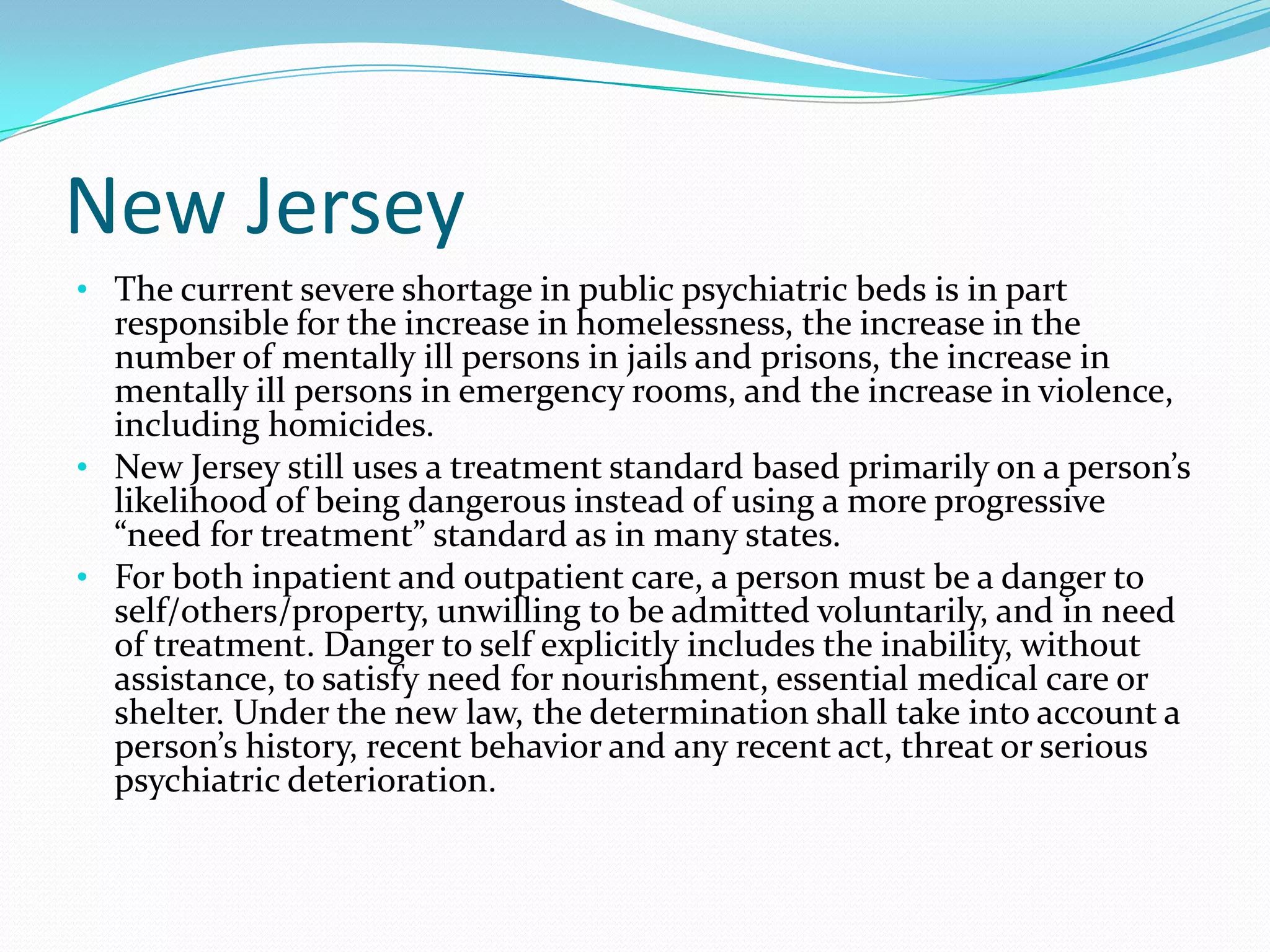 Anti-psychotic medications are the generally recommended treatment for schizophrenia. If medication for schizophrenia is discontinued, the relapse rate is about 80 percent within 2 years. With continued drug treatment, only about 40 percent of recovered patients will suffer relapses.( Source: NIMH)Suicide NAMI reports research findings that about 90 percent of persons who completed suicides had a diagnosable mental or substance abuse disorder.Teen suicide is a growing problem -- and teens with schizophrenia have approximately a 50% risk of attempted suicide