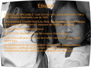 Anàlisi comparatiu entre països. 