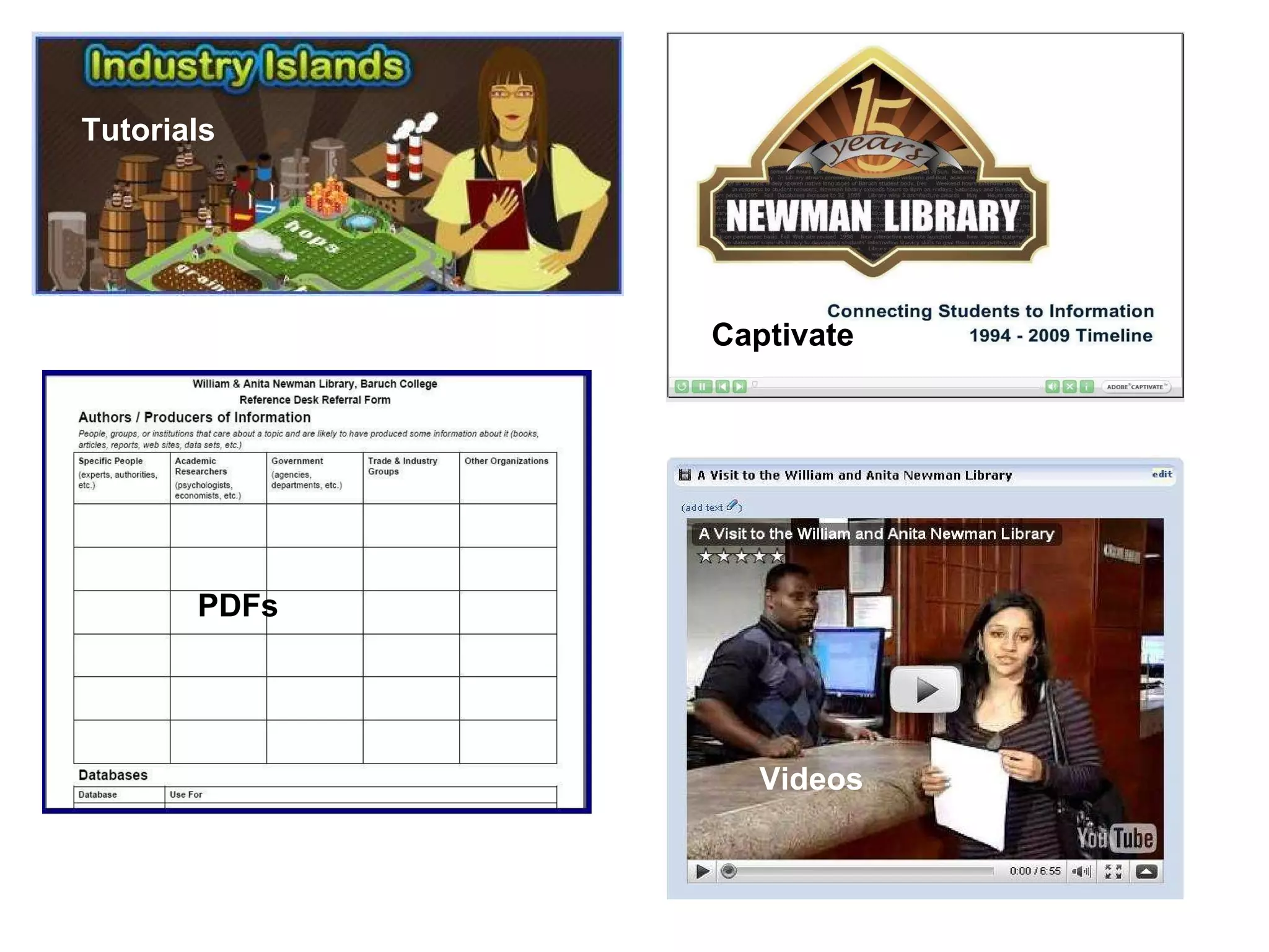 Newman Library Multimedia Portal PPT