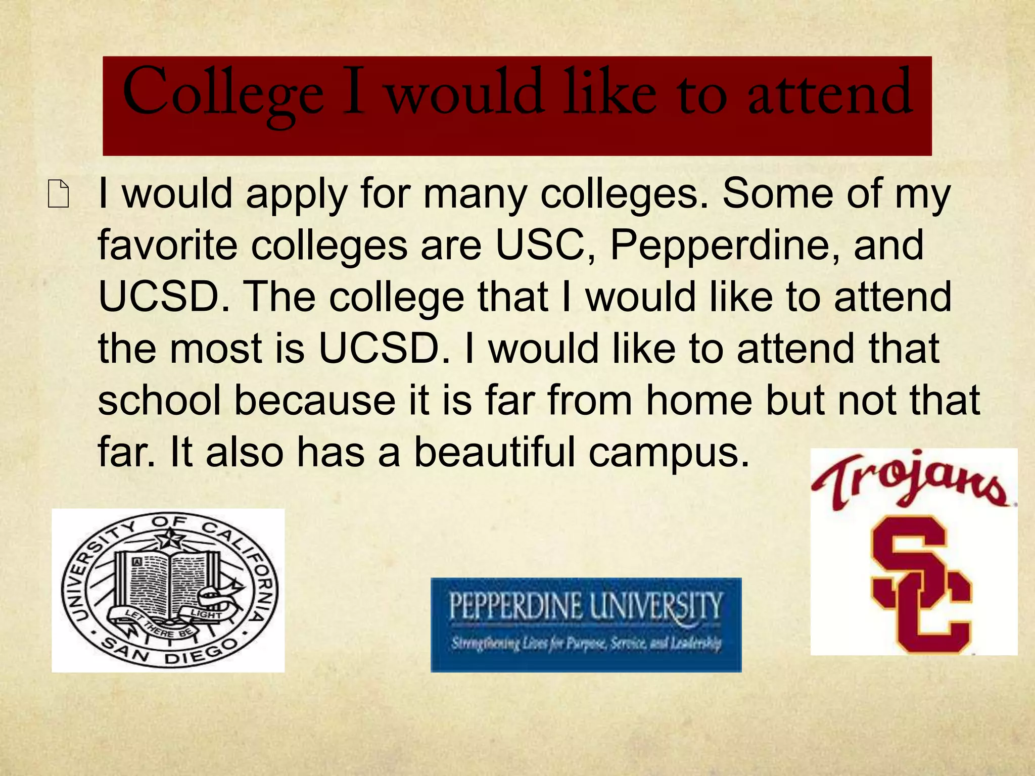 I like to play sports