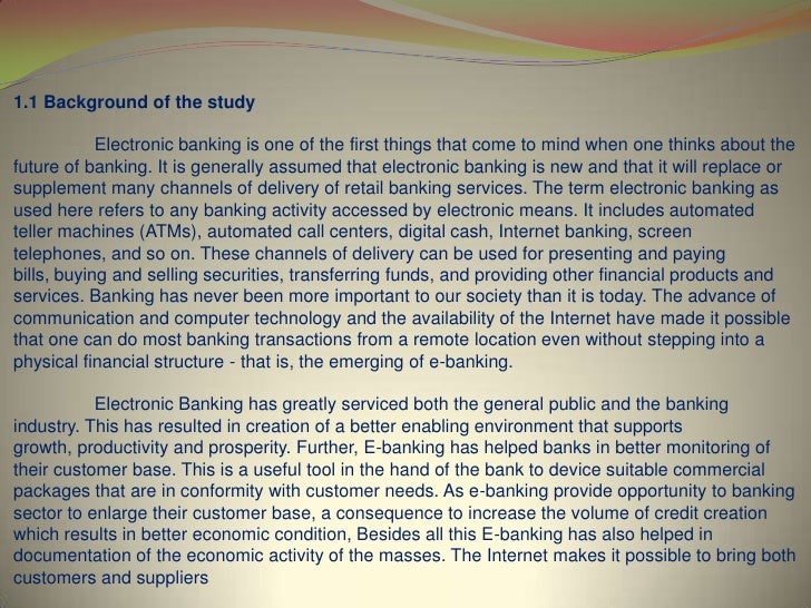 online banking reflection essay