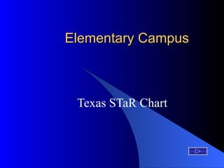 Elementary Campus Texas STaR Chart 