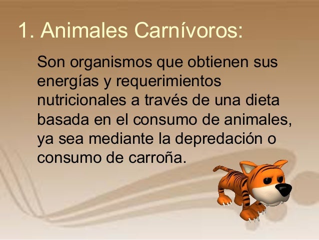 Powerpoint Animales Carnivoros Herbivoros Y Omnivoros