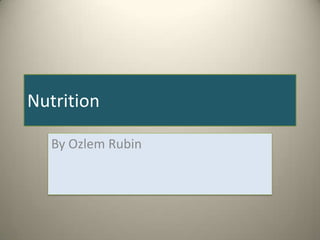 Nutrition By Ozlem Rubin 