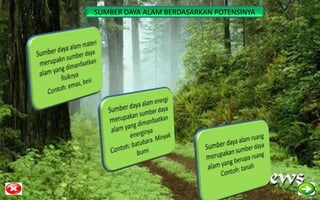 SUMBER DAYA ALAM BERDASARKAN POTENSINYA
 