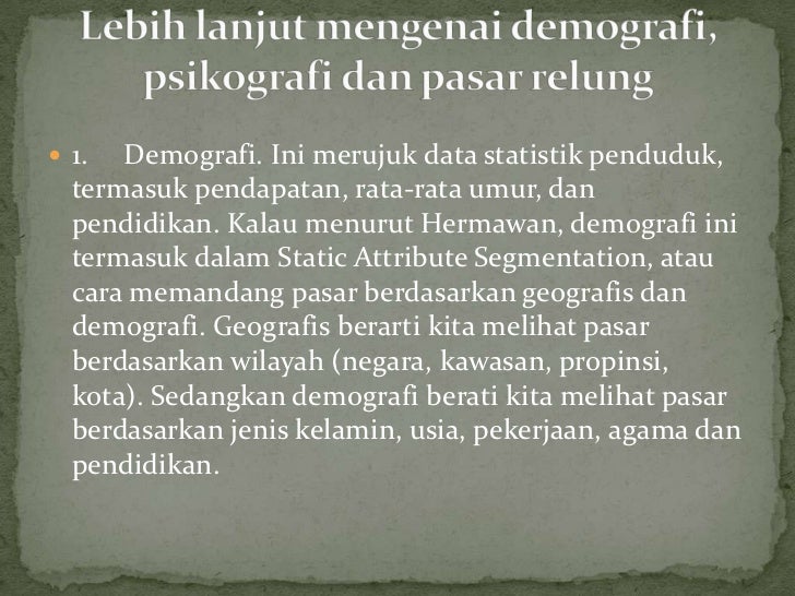 Power Point Segmentasi Pasar