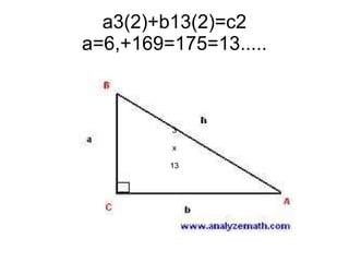 A2+B2=C2