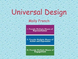 Universal Design
    Molly French
 