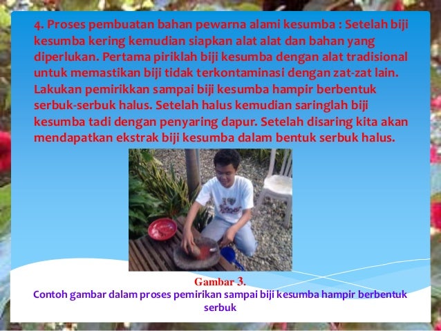 Pemanfaatan Buah Kesumba Sebagai Zat Pewarna Tekstil Pemanfaatan Buah Kesumba Sebagai Zat Pewarna Tekstil