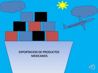 EXPORTACION DE PRODUCTOS
MEXICANOS
 