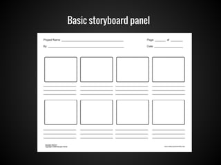 Basic storyboard panel

 
