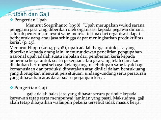 Kompensasi Dalam Sdm