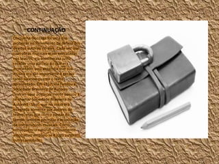 CONTINUAÇÃO
Chiquinha Gonzaga foi uma das
pioneiras no movimento de defesa dos
direitos autorais no país. Cada vez que
suas obras musicais eram executadas
nos teatros, ela considerava justo
receber uma parcela do que era
arrecadado, pois entendia que sua
música era tão importante e gerava
tanto sucesso quanto o texto
apresentado. Em 1917, ela fundou a
Sociedade Brasileira de Autores
Teatrais (que posteriormente passou a
se chamar Sociedade Brasileira de
Autores) - Sbat, que no início era
integrada somente por autores de
teatro, mas que com o passar do
tempo também permitiu a associação
de compositores musicais. Como
consequência natural, o movimento
associativo ampliou-se e logo surgiram
outras entidades.

 