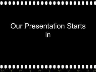 >> 0 >> 1 >> 2 >> 3 >> 4 >>
Our Presentation Starts
in
 