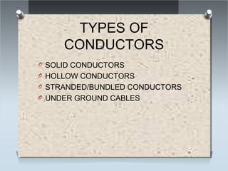 insulators, conductors, transformer and ac motors | PPT