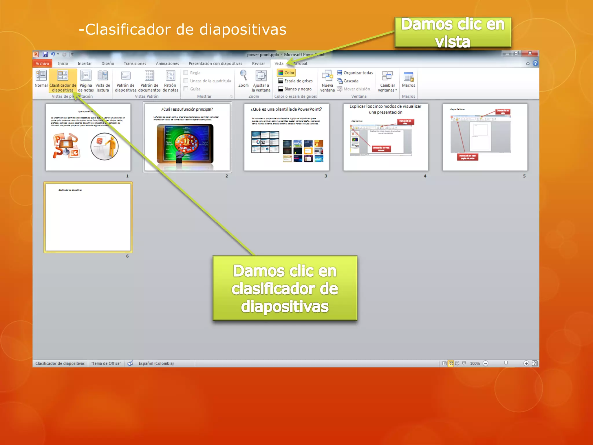 -Clasificador de diapositivas
 